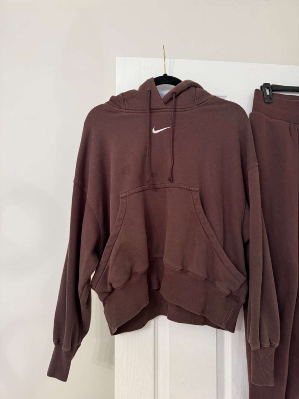 Nike Chocolate Brown Oversized Sweatsuit - Picture 2 of 9